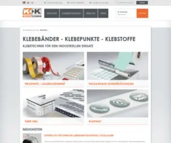 KK-Klebetechnik.de(Klebebänder) Screenshot