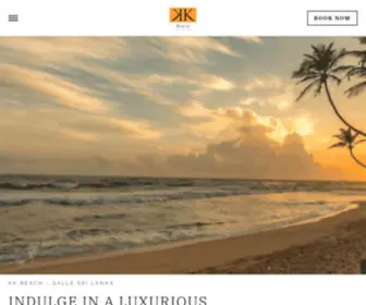 KKbeach.com(Beach Hotel Sri Lanka) Screenshot