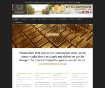 KKbullion.co.uk(Buy Gold Bullion) Screenshot