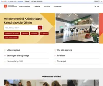 KKG.vgs.no(Kristiansand Katedralskole Gimle) Screenshot