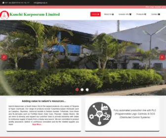 KKLgroup.in(Kanchi Karpooram Limited) Screenshot