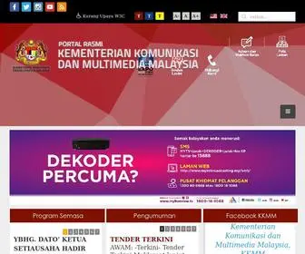 KKMM.gov.my(Portal Rasmi Kementerian Komunikasi Dan Digital) Screenshot