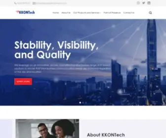 KKontech.com(A broadband connectivity solution provider) Screenshot