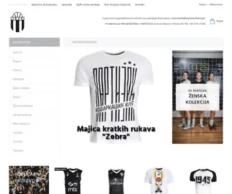 KKpartizanshop.com(Zvanična prodavnica KK Partizan) Screenshot