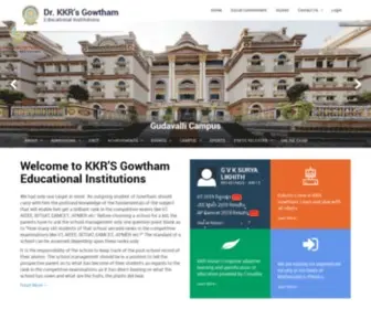 KKrgowtham.com(KKR's Gowtham Educational Institutions) Screenshot