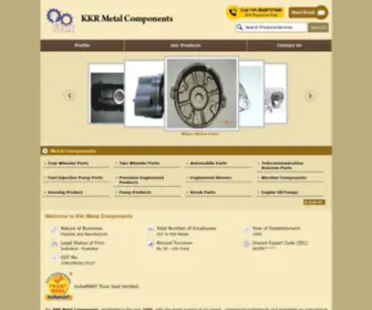 KKrmetalcomponents.in(KKrmetalcomponents) Screenshot