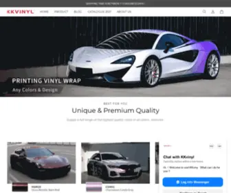 KKvinylusa.com(KKVINYL Unique & Premium Quality Wrapping Film) Screenshot