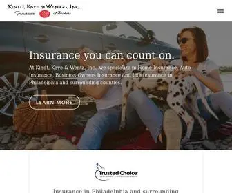 KKwinsurance.com(Kindt, Kaye & Wentz, Inc) Screenshot