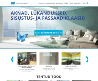 Klaasmerk.ee(Aknad, PVC aknad, lükanduksed, sisustus) Screenshot