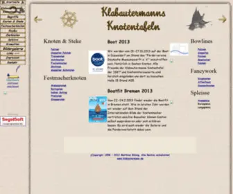 Klabautermann.de(Klabautermanns Knotentafel) Screenshot