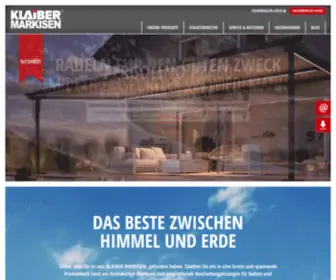 Klaiber.de(Markisen und Überdachungen in höchster Qualität) Screenshot