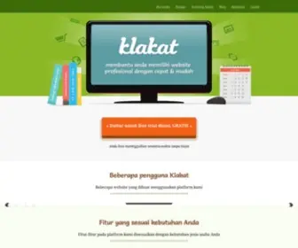 Klakat.com(Cara Membuat Toko Online Website Murah) Screenshot