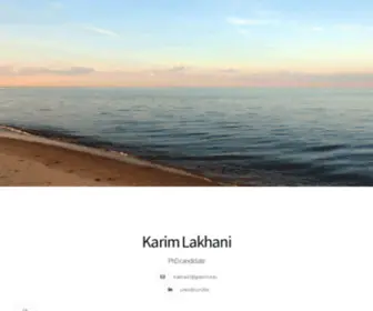 Klakhani.com(Karim Lakhani) Screenshot