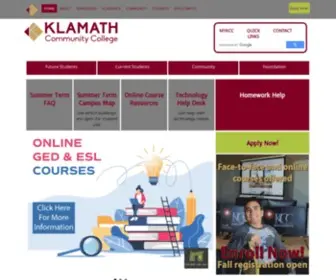 Klamathcc.edu(Klamath Community College) Screenshot