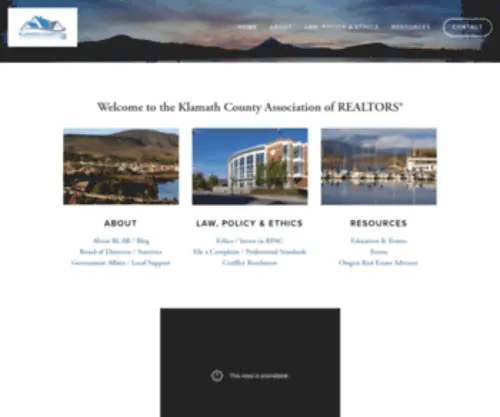 Klamathcountyrealtors.com(Klamath County Association of REALTORS) Screenshot