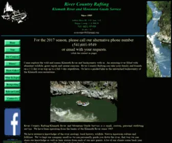 Klamathrafting.com(Klamath River Rafting Trips) Screenshot