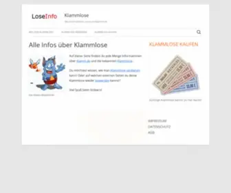 Klammlose.de(Alle Infos über Klammlose) Screenshot