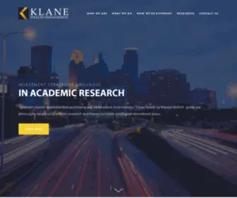 Klanewealthmanagement.com(Klane Wealth Management) Screenshot