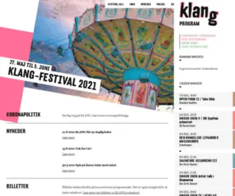 Klang.dk(KLANG Copenhagen Avantgarde Music Festival) Screenshot