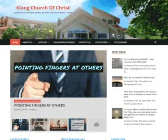 Klangchurchofchrist.org(Speak where the Bible speaks) Screenshot