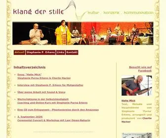 Klangderstille.com(Klang der Stille) Screenshot