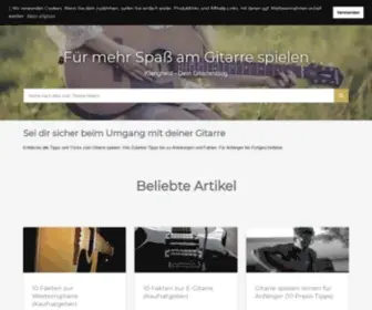 Klangheld.de(Dein Gitarren Ratgeber Blog) Screenshot