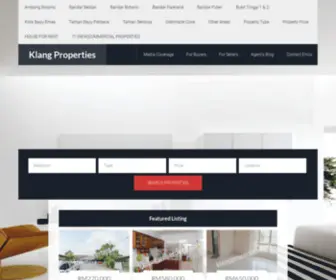 Klangproperties.com(Search Your Dream Home In Klang) Screenshot