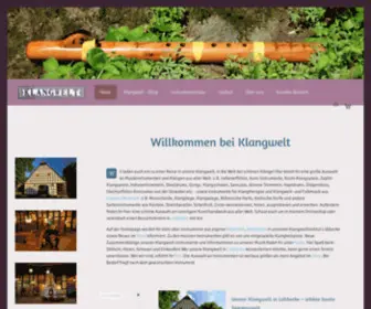 Klangwelt-Nada.de(Auf Klangwelt findet ihr Instrumente für Klangtherapie) Screenshot