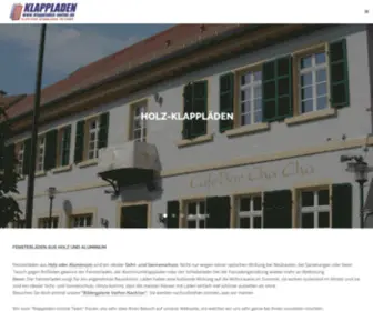 Klappladen-Online.de(Fensterläden aus Holz und Aluminium) Screenshot