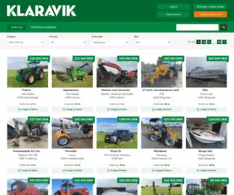 Klaravik.dk(Auktioner for maskiner) Screenshot