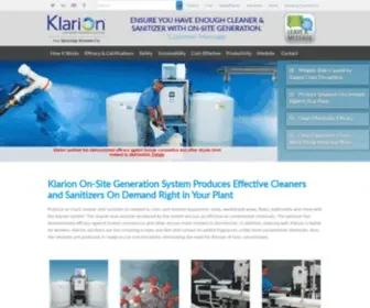 Klarion.com(Cleaning, Sanitizing Solutions) Screenshot