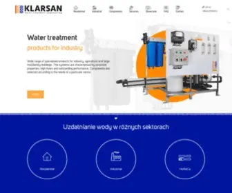 Klarsan.com(Water treatment engineering) Screenshot