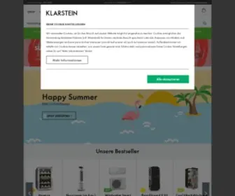Klarstein.de(Der Online Shop für Haushaltsgeräte und Home & Living) Screenshot