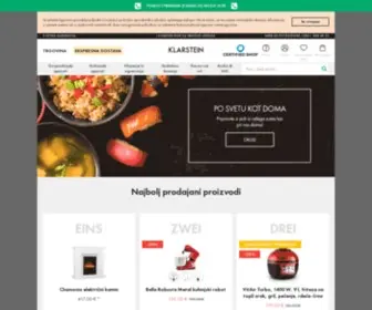 Klarstein.si(V Klarstein trgovini najdete elegantne kuhinjske aparate) Screenshot