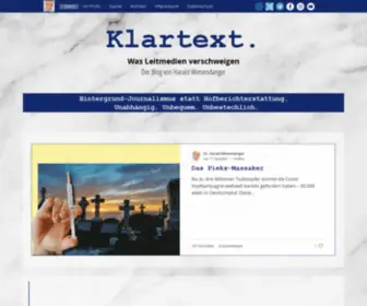 Klartext-Online.info(Der Blog von Harald Wiesendanger) Screenshot