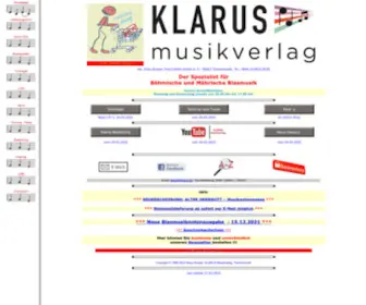 Klarus.de(Klarus Musikverlag) Screenshot