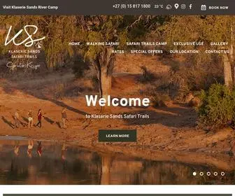 Klaseriesands-Safaritrails.com(Klaserie Sands Safari Trails) Screenshot