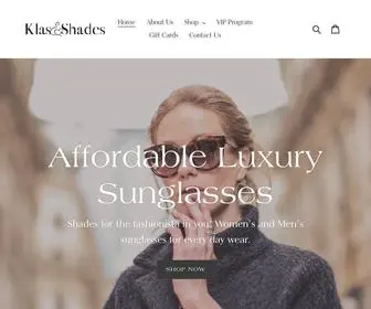 Klaseshades.com(Klas E Shades) Screenshot