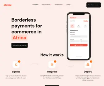 Klasha.com(Cross-border payments for emerging markets) Screenshot