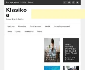 Klasikoa.net(An Online News Portal) Screenshot