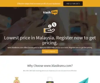 Klasiksms.com(Simple, Fast & Efficient SMS API Platform) Screenshot