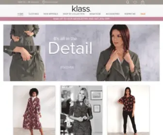 Klass.co.uk(Shop Ladies Dresses) Screenshot