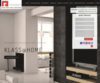 Klassinteriors.com(Modular Home & Office Furniture) Screenshot