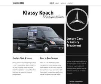 Klassykoach.com(Airport Transportation) Screenshot