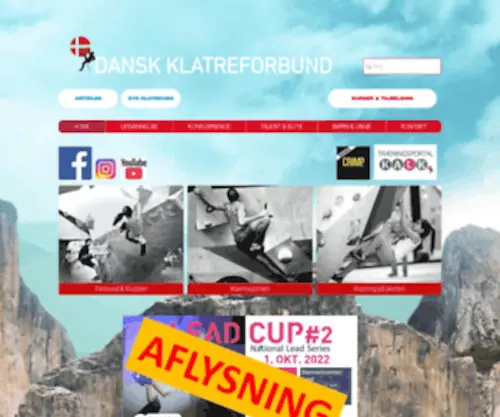 Klatreforbund.dk(Climb Denmark) Screenshot