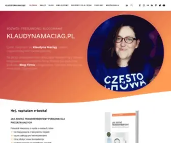 Klaudynamaciag.pl(Klaudyna Maciąg) Screenshot
