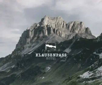 Klausenpasshoehe.ch(Hotel Klausenpass) Screenshot