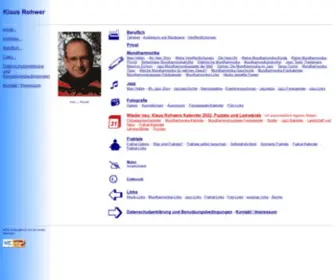 Klausrohwer.de(Klaus Rohwers Startseite) Screenshot