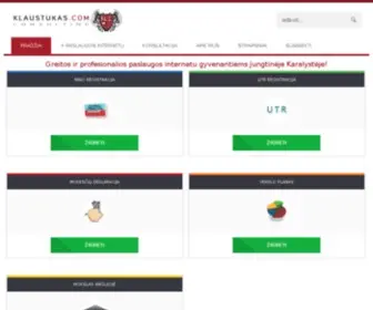 Klaustukas.com(Konsultacijos ir Buhalterijos Paslaugos) Screenshot