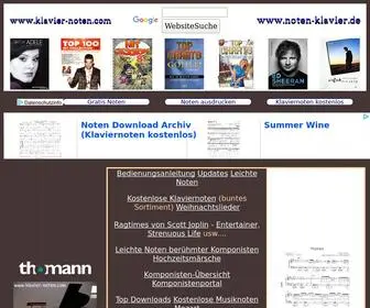 Klavier-Noten.com(Noten kostenlos downloaden) Screenshot